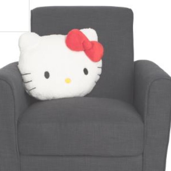 Hello Kitty Sherpa Head Bow Decorative Pillow - NWT - Picture 3 of 7